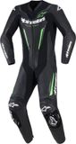 Alpinestars GP Force V2 Eendelig Motorfietsleren pak - Zwart/groen - Maat 54