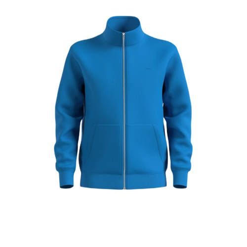 s.Oliver sweatvest met logo blauw