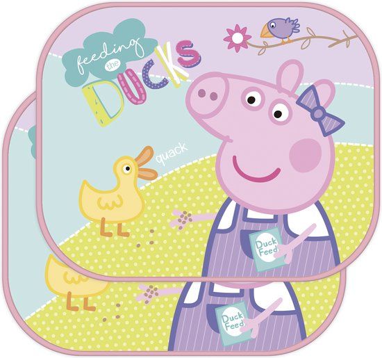 4KidsOnly Nickelodeon Zonneschermen Peppa Pig Junior 36 X 45 Cm 2 Stuks