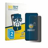 BROTECT - privacy screenprotector voor realme Narzo 100x - Folie Beschermfolie Blauwlichtfilter 2 Stuks