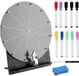 Merkloos roue de la chance à personnaliser pour fêtes et activités - Noir - 30 cm avec 12 fentes