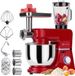 KitchenBrothers Keukenmachine - Keukenrobot - 6-in-1 Keukenmixer - Rood