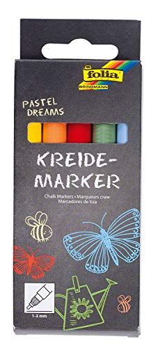Folia 390539 Krijtmarker Set van 5 Pasteldromen