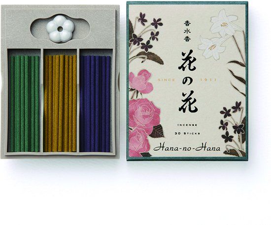 Hana No Hana Wierook Giftbox Roos/Lelie/Viooltje (30 stokjes)