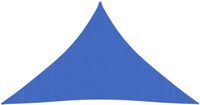 vidaXL Zonnezeil 160 g/m² 3,5x3,5x4,9 m HDPE Blauw