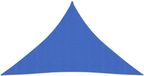 vidaXL Zonnezeil 160 g/m² 3,5x3,5x4,9 m HDPE Blauw