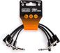 MXR Slim Jack Patch Cable 15cm, Pack of 3, Black