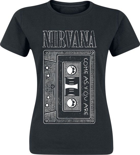 Nirvana As You Are Tape Dames T-shirt - zwart - L