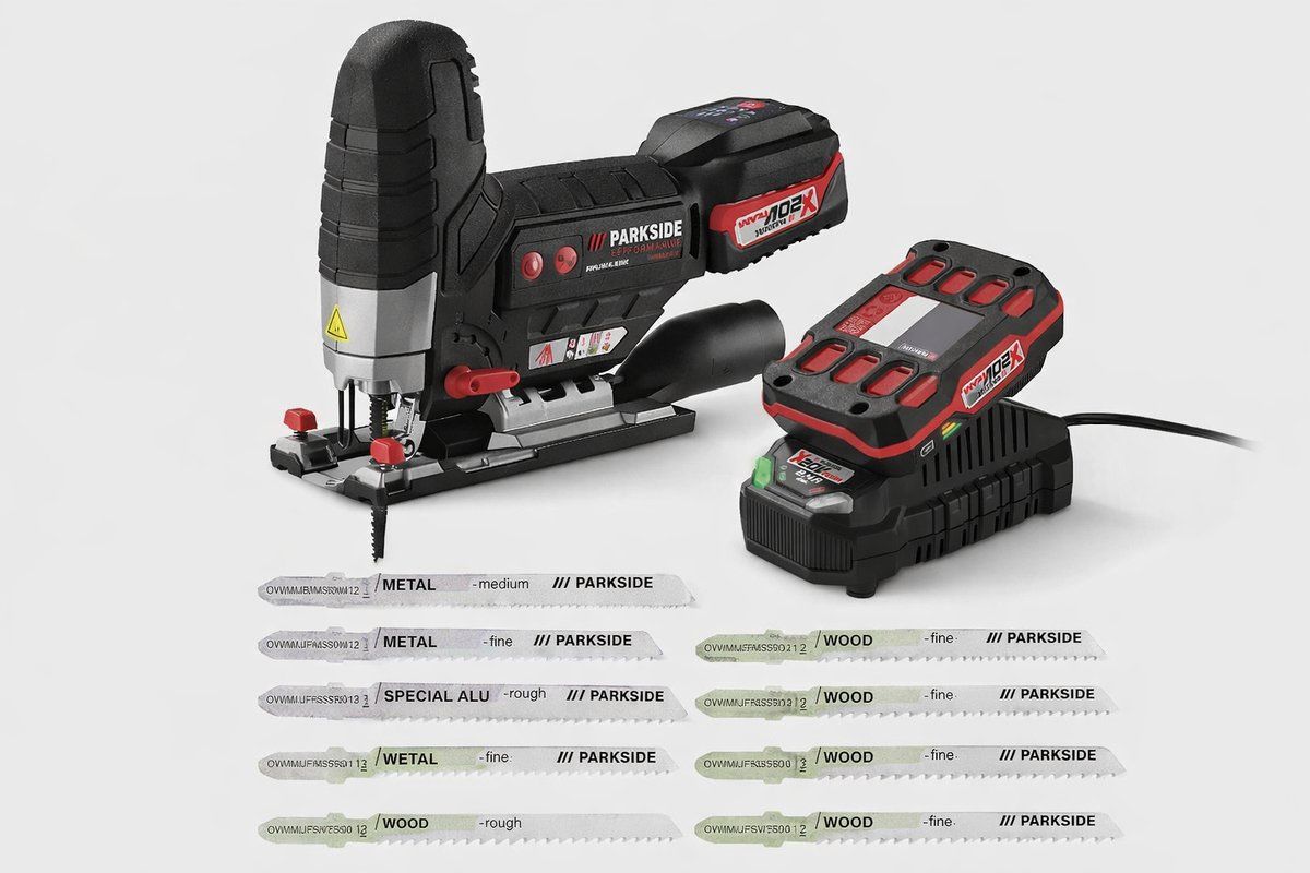Parkside Performance Decoupeerzaag 20V - Inclusief accu, lader en 10 zaagbladen