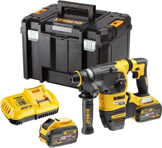 DeWalt DCH333X2 - 18V/54V XR Flexvolt SDS-plus Combihamer Set (2x 6.0Ah) - Koolborstelloos