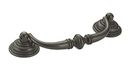 Richelieu Hardware BP30214909 Classic Metal Drop Pull, 4 1/4", Matte Black Iron