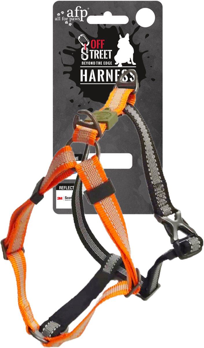 AFP Off Street Dog Non-pull Harness Tangerine M