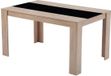 Autre DAMIA Eettafel 140x90 cm Rechthoekig Eikenhout en Matzwart