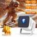 X1AQ - Projecteur portable - Android 11, Wi-Fi 6, BT 5.2 - 400 lumens ANSI - HD 1280x720 - Diagonale d'image : 102-381 cm - Haut-parleur intégré 5W - Prise américaine - Blanc