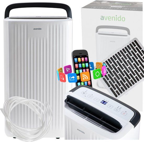 Avenido AV7865 - Luchtontvochtiger - WiFi - Filtratie - Stille Werking
