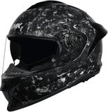 SMK Titan Carbon Forged Helm - Zwart/Wit - XS