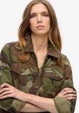 Superdry & Co Superdry Military Overshirt Dames Katoen Outline Camo