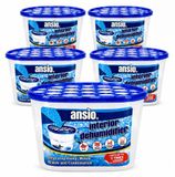 Merkloos Luchtontvochtiger - Vochtabsorber - 500 ml - Set van 5 - Voor kast en kelder