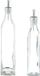 Zeller Glazen azijn/olie flessen met schenktuit 270 ml en 500 ml