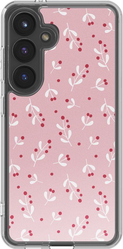 imoshion Hoesje - Geschikt voor Samsung Galaxy S24 - Design hoesje - Berries Blush