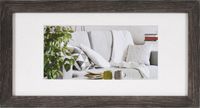 Henzo Cadre photo moderne gris foncé 15x30 cm