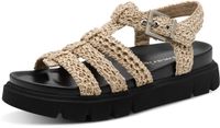 Tamaris - Dames - Sandalen - Platte sandalen - Beige - Maat 39