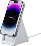 Choetech 3-in-1 Draadloze Oplader Geschikt voor MagSafe iPhone, Apple Watch en AirPods - Wit