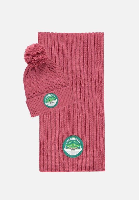 Star Wars The Mandalorian Beanie & Scarf Set - Red