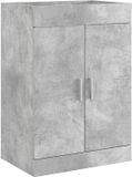 vidaXL Badkamer Onder Wasbak Kast Betongrijs 56 x 37,5 x 81 cm