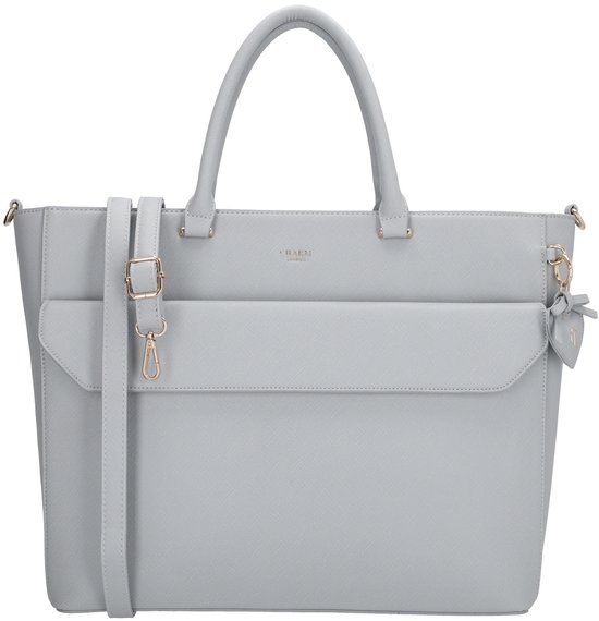 Charm London Cambridge Laptoptas 15,6 inch - Handtas - Shopper - Werktas - A4 - Laptopvak - Lichtblauw