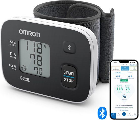 Omron RS3 Intelli IT - Pols Bloeddrukmeter - Smart - Hartslagmeter - Klinisch gevalideerd - 5 jaar garantie