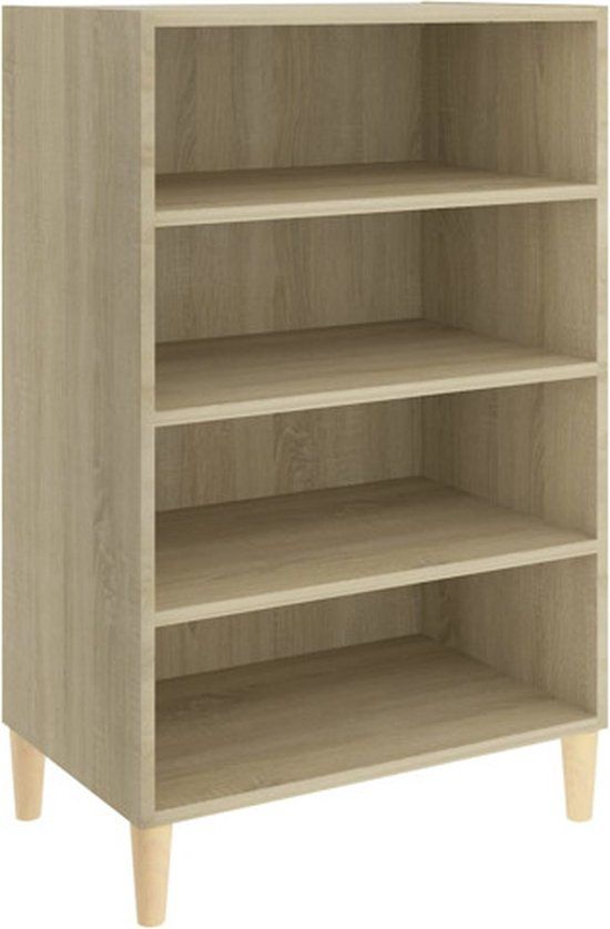 vidaXL Dressoir 57x35x90 cm Sonoma eikenkleurig