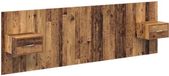 vidaXL Hoofdeinde met Kast 3-delig Oud Hout Bewerkt Hout