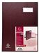 Parapirbord Exacompta - Ref. 24124E - 1 Handtekenmap directie - linnen rug - etikethouder - plastic omslag - 12 vakken in roze karton met 3 perforaties - afmeting 24x32 cm - Kleur: bordeauxrode