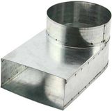 Econox B.V. Lepe hoekstuk 220x80 - Ø150mm tbv instort kanaal
