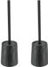 Tendance Toiletborstel Ethnic Vibes - Noir - Céramique - 2 pièces