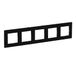 Legrand NILOE STEP Serie - Vijfvoudige Frame - Zwart - Moderne Ontwerp - 370x86mm