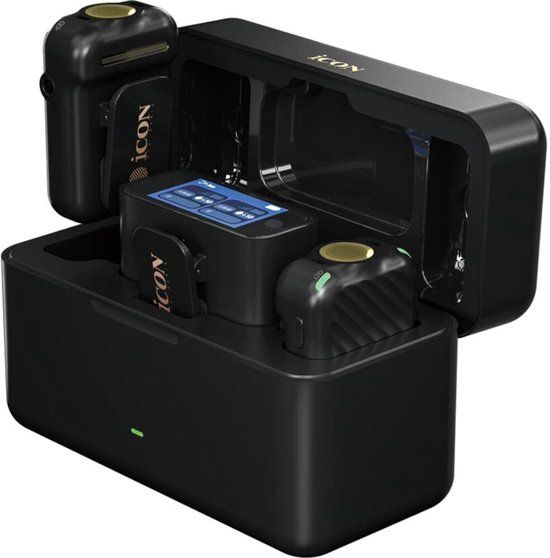 Icon Pro Audio AirMic Pro black draadloos dasspeldmicrofoon systeem