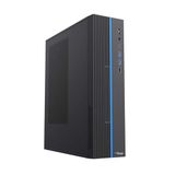 Akyga SFF Computerbehuizing AK-302-01BL voor Mini PC Micro ATX Mini ITX, USB-C + 2X USB 3.0 + USB 2.0, CTIA-audio-aansluiting, Kensington, zwart, zonder PSU