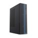 Akyga SFF Computerbehuizing AK-302-01BL voor Mini PC Micro ATX Mini ITX, USB-C + 2X USB 3.0 + USB 2.0, CTIA-audio-aansluiting, Kensington, zwart, zonder PSU