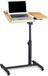 Merkloos Relaxdays Laptoptafel op wieltjes - 95 x 60 x 40 cm - Geel