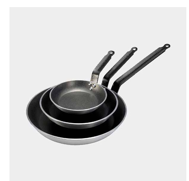 de Buyer CHOC RESTO INDUCTION Koekenpan - 24 cm - Zwart