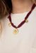 Sissy-Boy - Donkerpaarse cord ketting met bedels