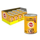 Pedigree Natvoer voor honden, vogelsmaak in pastei, 12 x 800 g