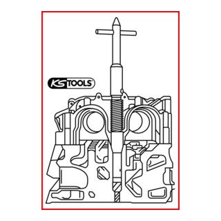 KS Tools Injector Seat Cleaning Tool - Peugeot, Citroën, Fiat, Lancia