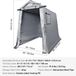 Sans marque Abri - Auvent de remplacement de carport - Tente de garage - Abri de rangement portable - Abri extérieur - 6FTX8FT - Imperméable - Haute résistance toutes saisons - Abri pour voiture, pick-up - Gris