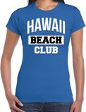Bellatio Decorations Hawaii beach club Zomer T-shirt voor Dames - Blauw - M