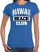 Bellatio Decorations Hawaii beach club Zomer T-shirt voor Dames - Blauw - M