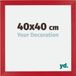 Your Decoration - Cadre photo 40x40 cm - MDF - Rouge - Mura