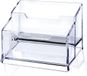 BIS-TECHNICS Porte-cartes de visite - Acrylique transparent - 100 cartes